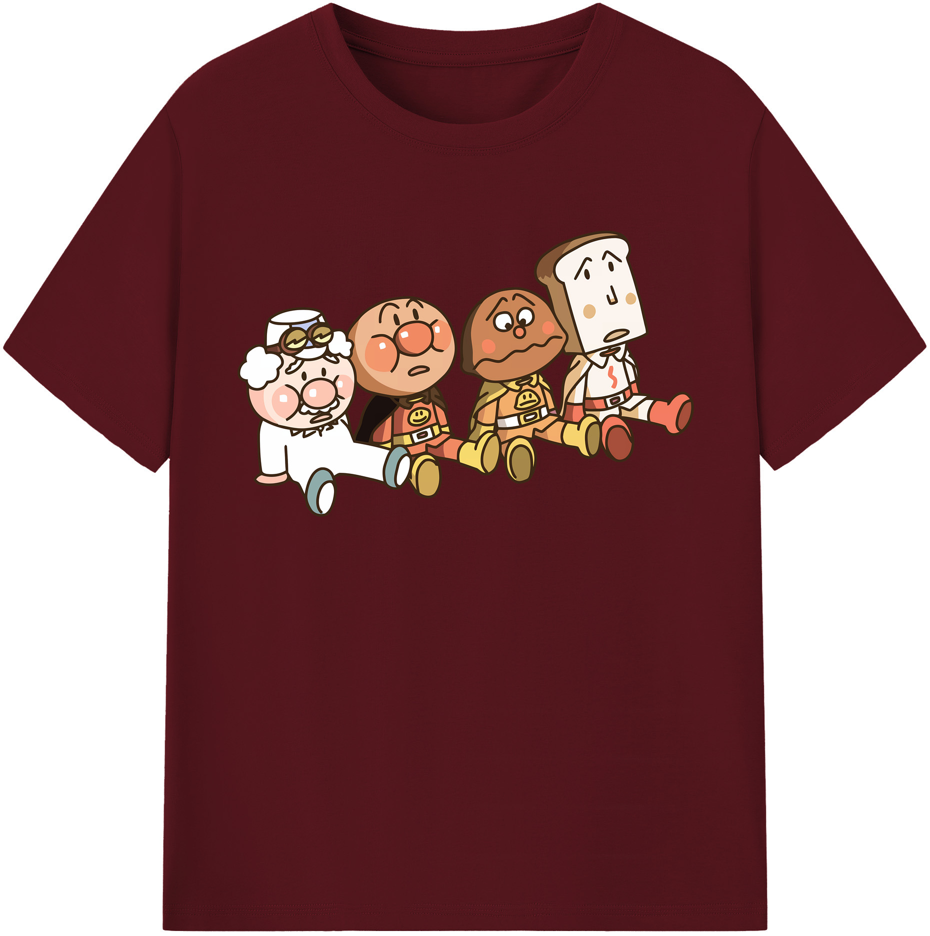 （画像用） アンパンマン Anpanman 綿100％半袖Tシャツ（フロントプリント）